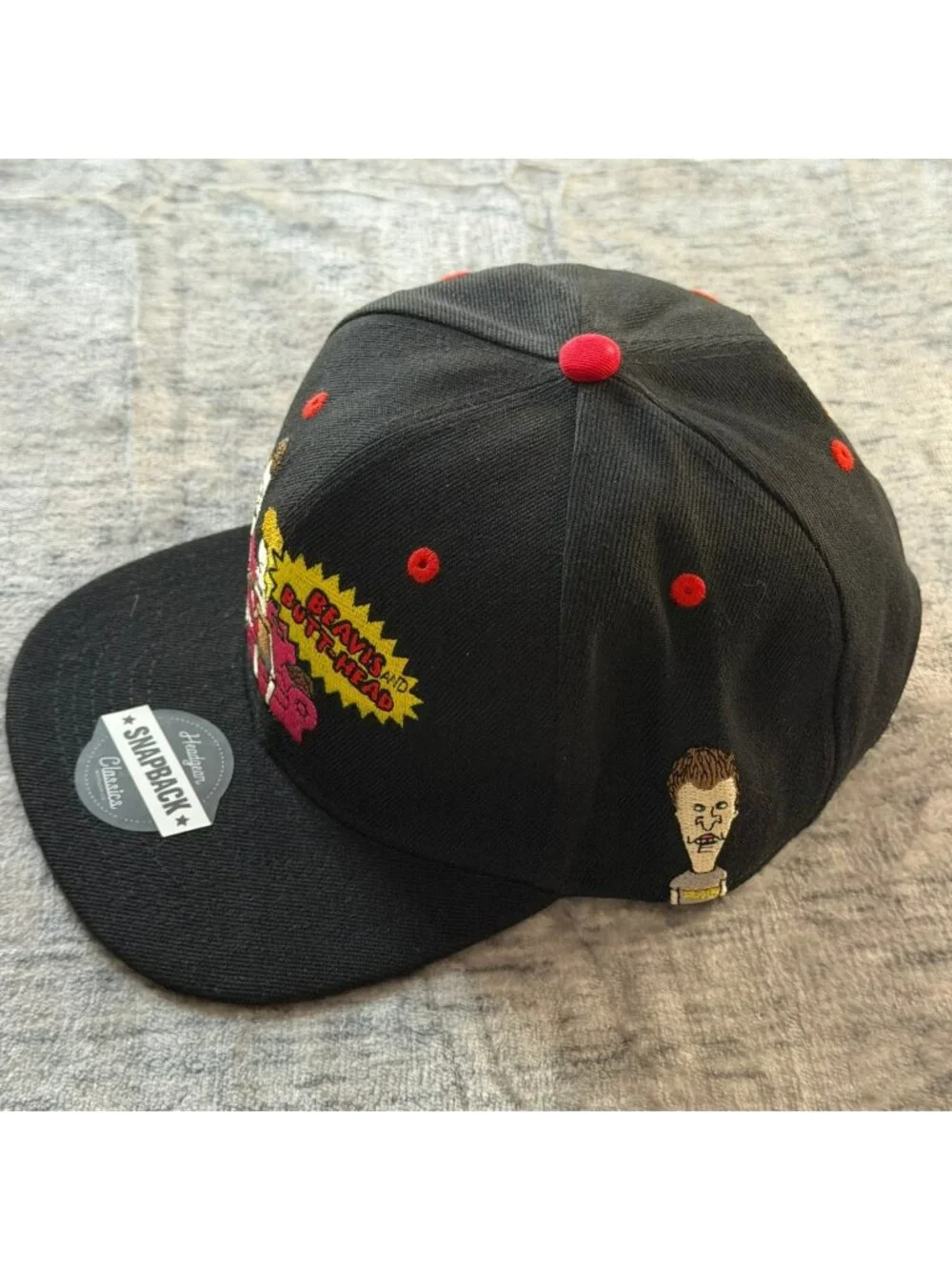 Headgear Classics Beavis and Butt-Head MTV Snapback Hat Men's One Size Black